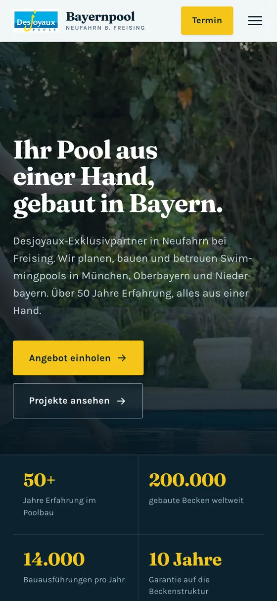 bayernpool.de auf dem Handy