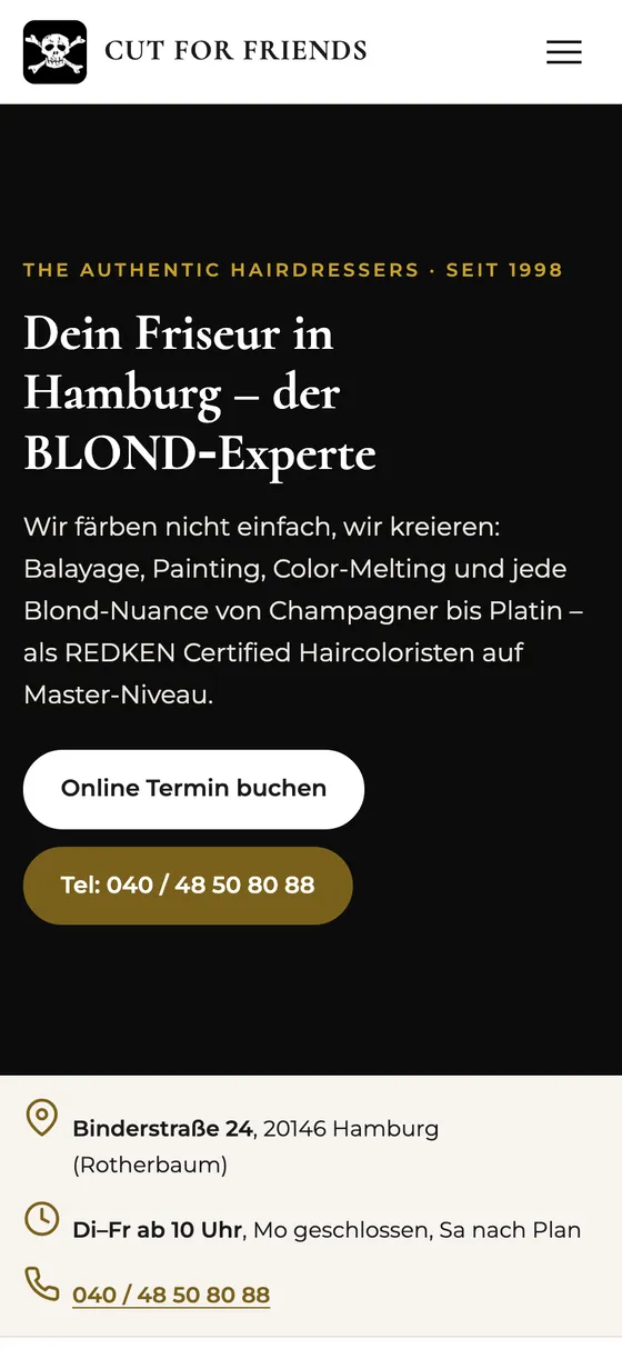 cutforfriends.com auf dem Handy