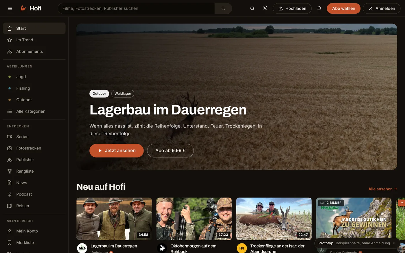 Streamingplattform Hofi