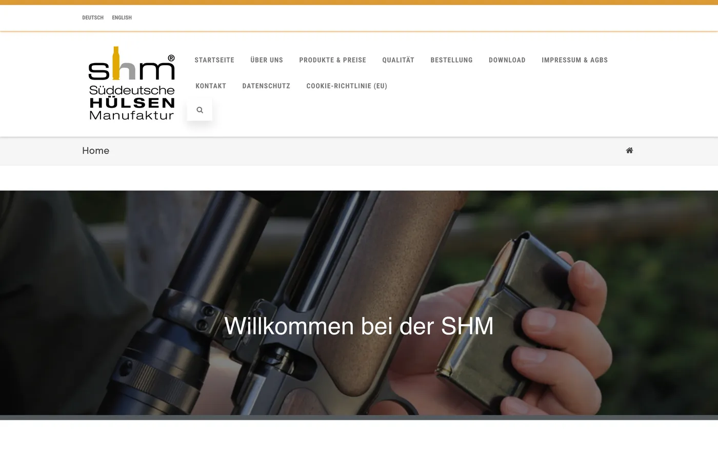 Alte Startseite Süddeutsche Hülsenmanufaktur